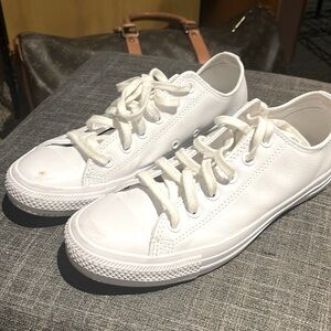 White leather CONVERSE sneakers